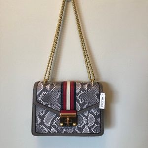 Grey Snakeskin Bag